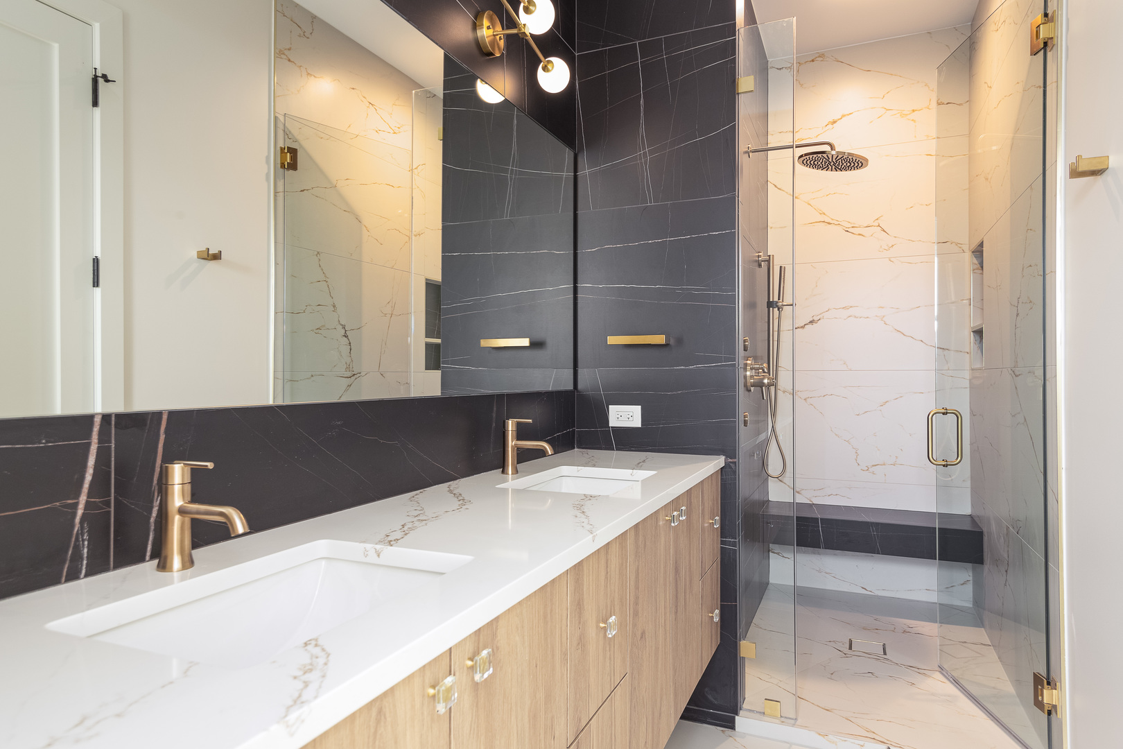 1334 West Rosedale Avenue, Unit 3 Chicago, IL 60660 - Photo 11 of 24 a bathroom with a sink and a mirror