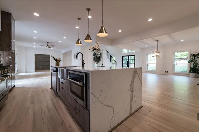 a view of an empty room