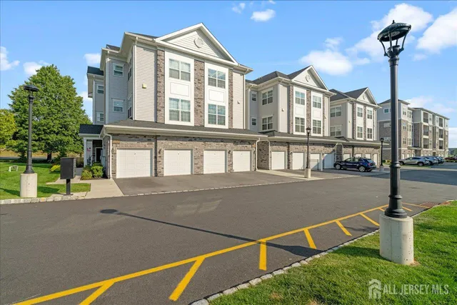 a view of building with yard