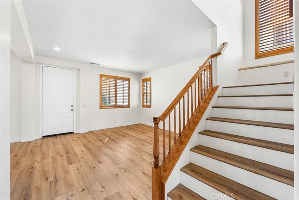 a view of kitchen and windows