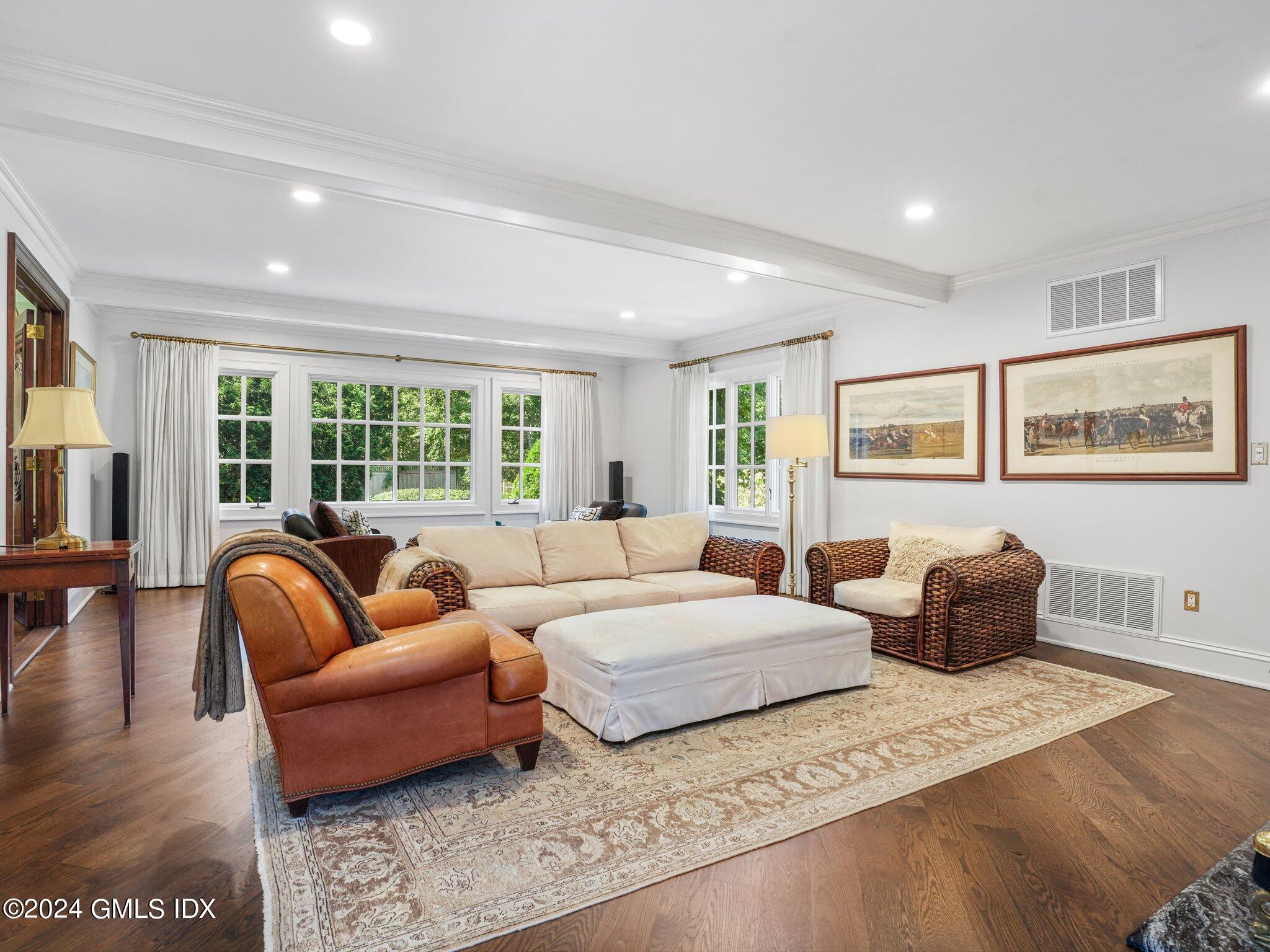 80 Porchuck Road Greenwich, CT 06831 - Photo 5 of 29 a bedroom with furniture and a large window