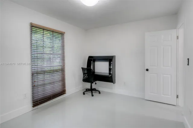 a view of workspace with a window