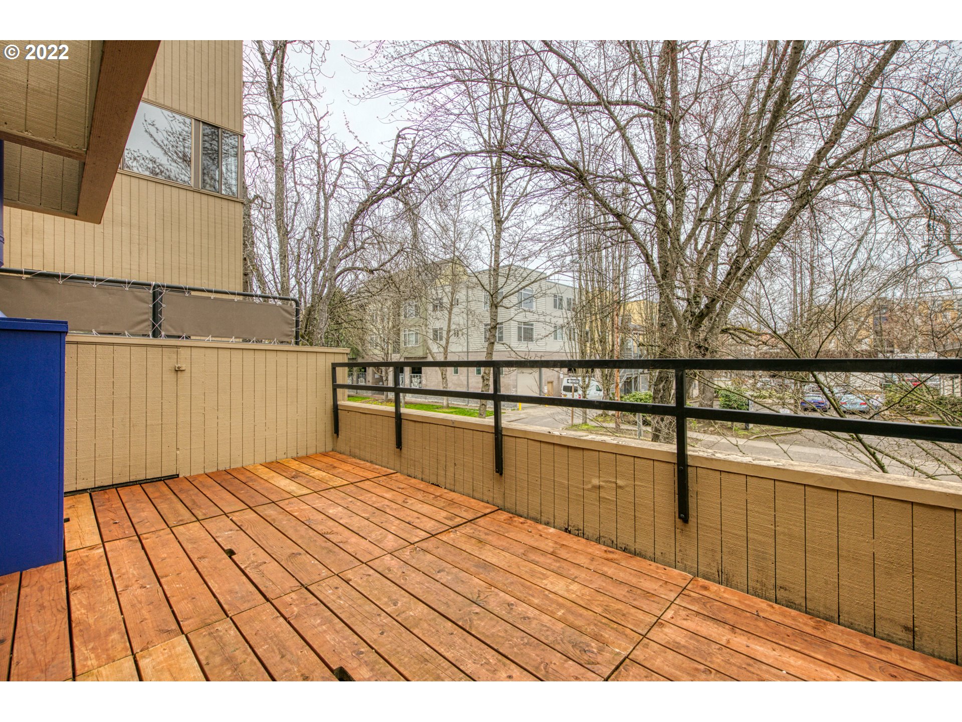 974 Lincoln Street Eugene, OR 97401 - Photo 22 of 32 a view of backyard with large trees and wooden fence