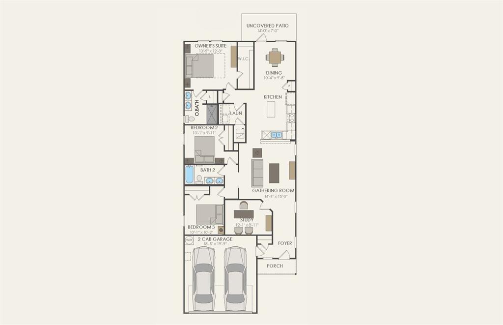 14134 Maida Drive Pilot Point, TX 76258 - Photo 14 of 14 Floorplan
