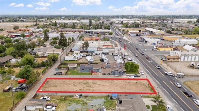 an aerial view of a city