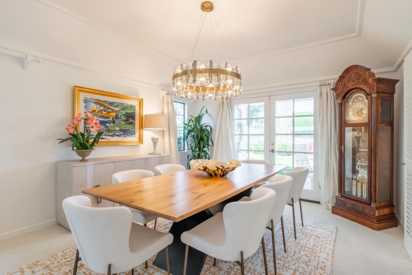 1043 Broncho Road Pebble Beach, CA 93953 - Photo 11 of 21 a view of a dining room with furniture window and outside view