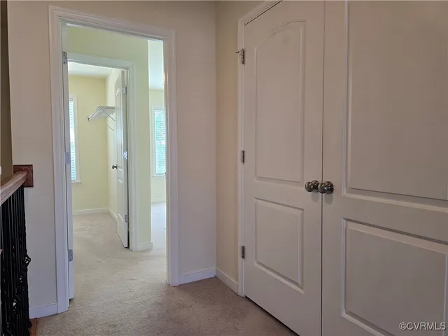 a view of a closet area