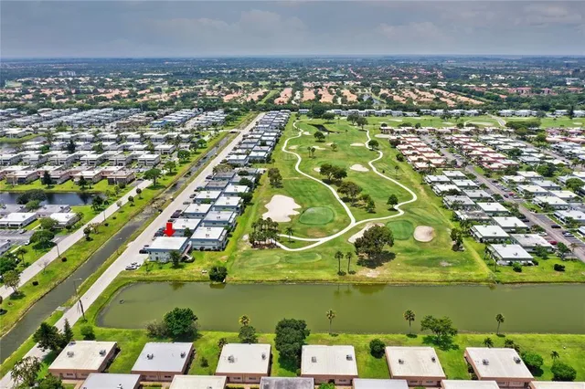 an aerial view of a city