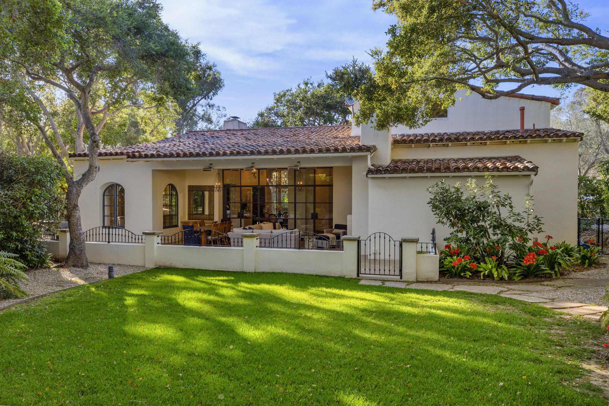 485 Monarch Lane Santa Barbara, CA 93108 - Photo 22 of 24 a view of a house with a yard and sitting area