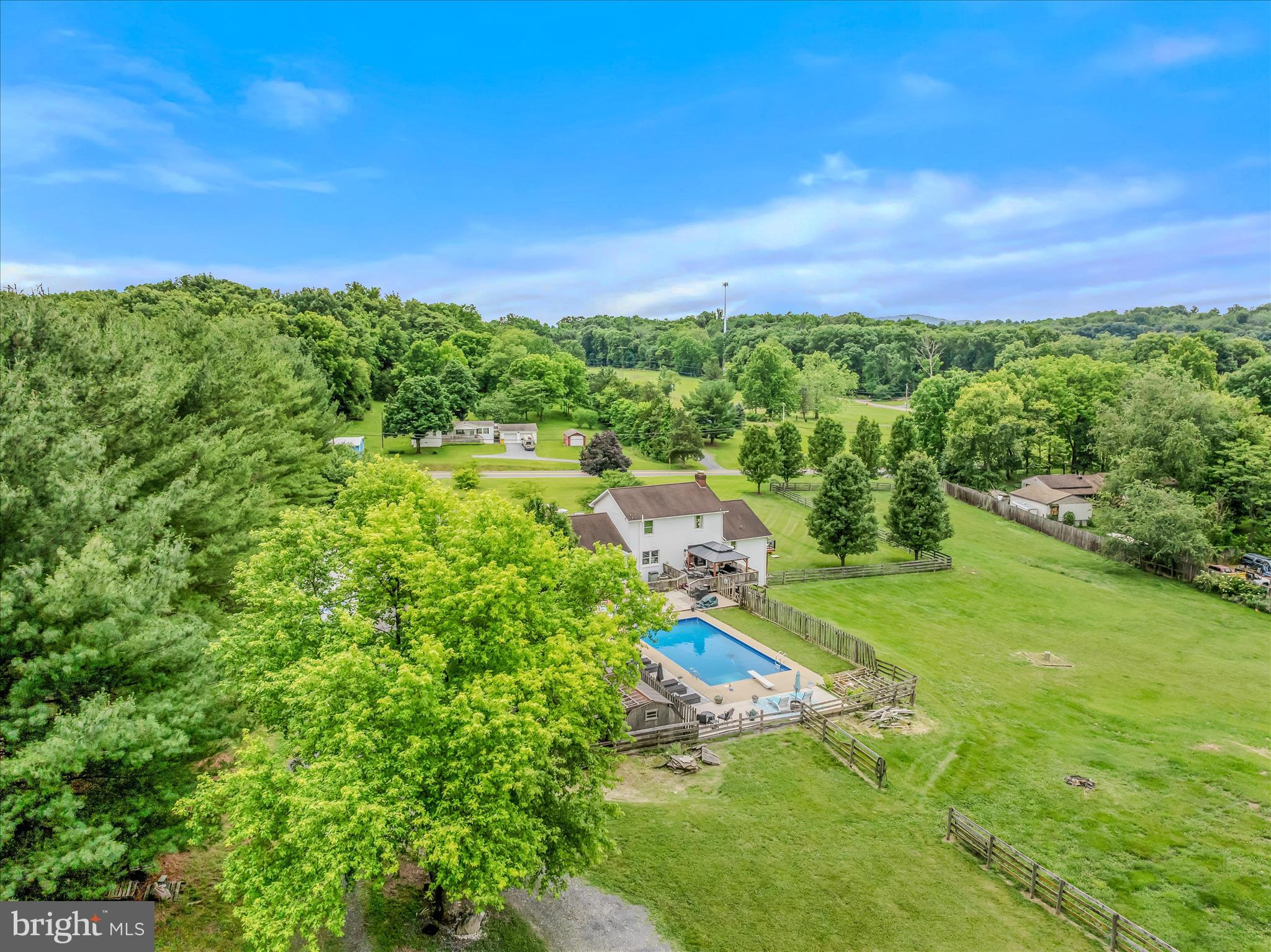 105 Grade Road Falling Waters, WV 25419 - Photo 83 of 96 Aerial Back