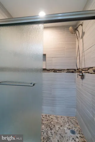 a close view of shower