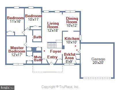 2232 Countryside Drive Silver Spring, MD 20905 - Photo 72 of 72 FLOOR PLAN WITH DIMENSIONS