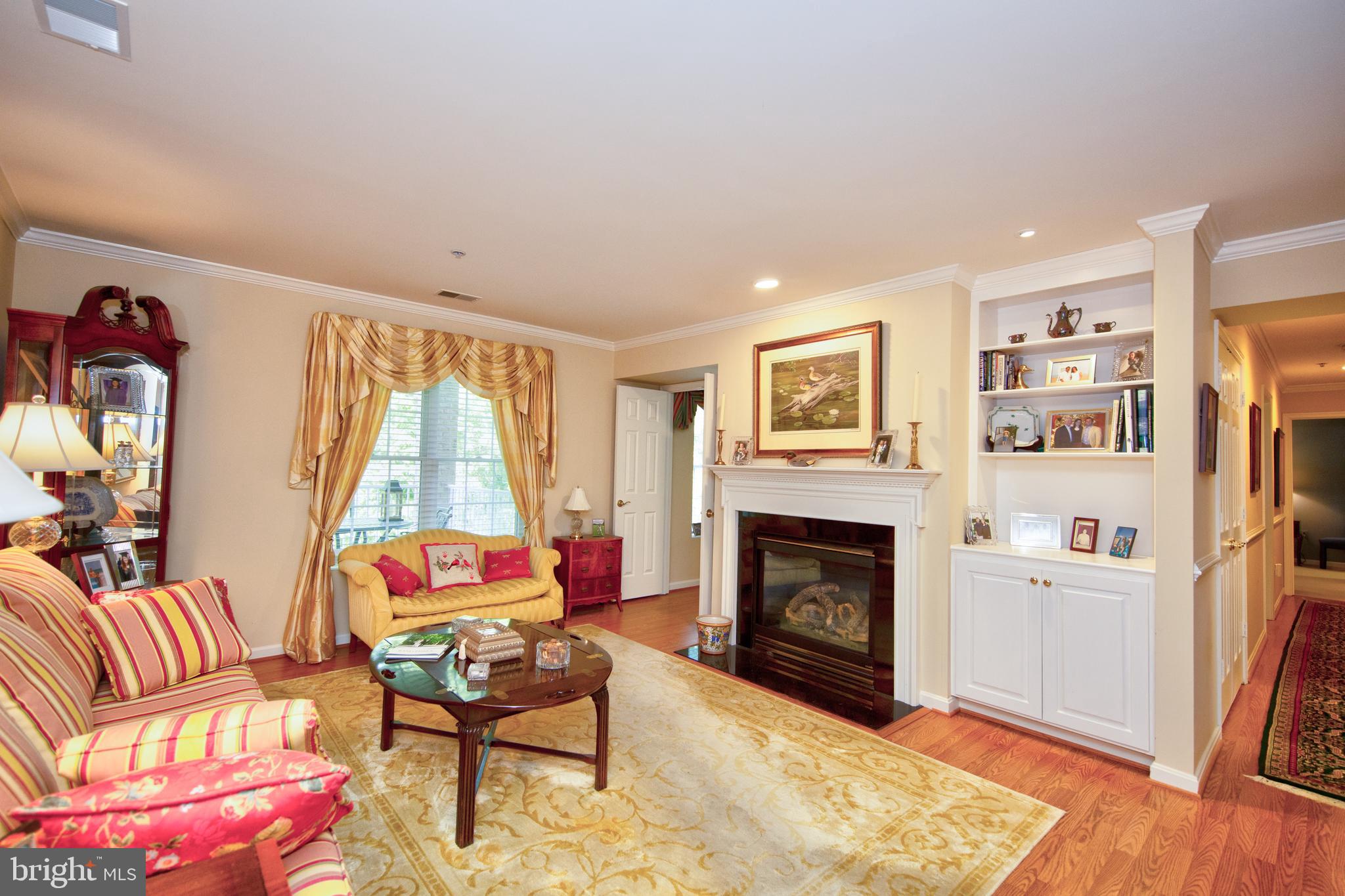 12021 Tralee Road, Unit 304 Lutherville-Timonium, MD 21093 - Photo 10 of 34 Gas FP and custom bookshelves!