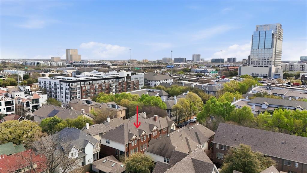 2619 Colby Street, Unit B Dallas, TX 75204 - Photo 29 of 34 a city view with tall buildings