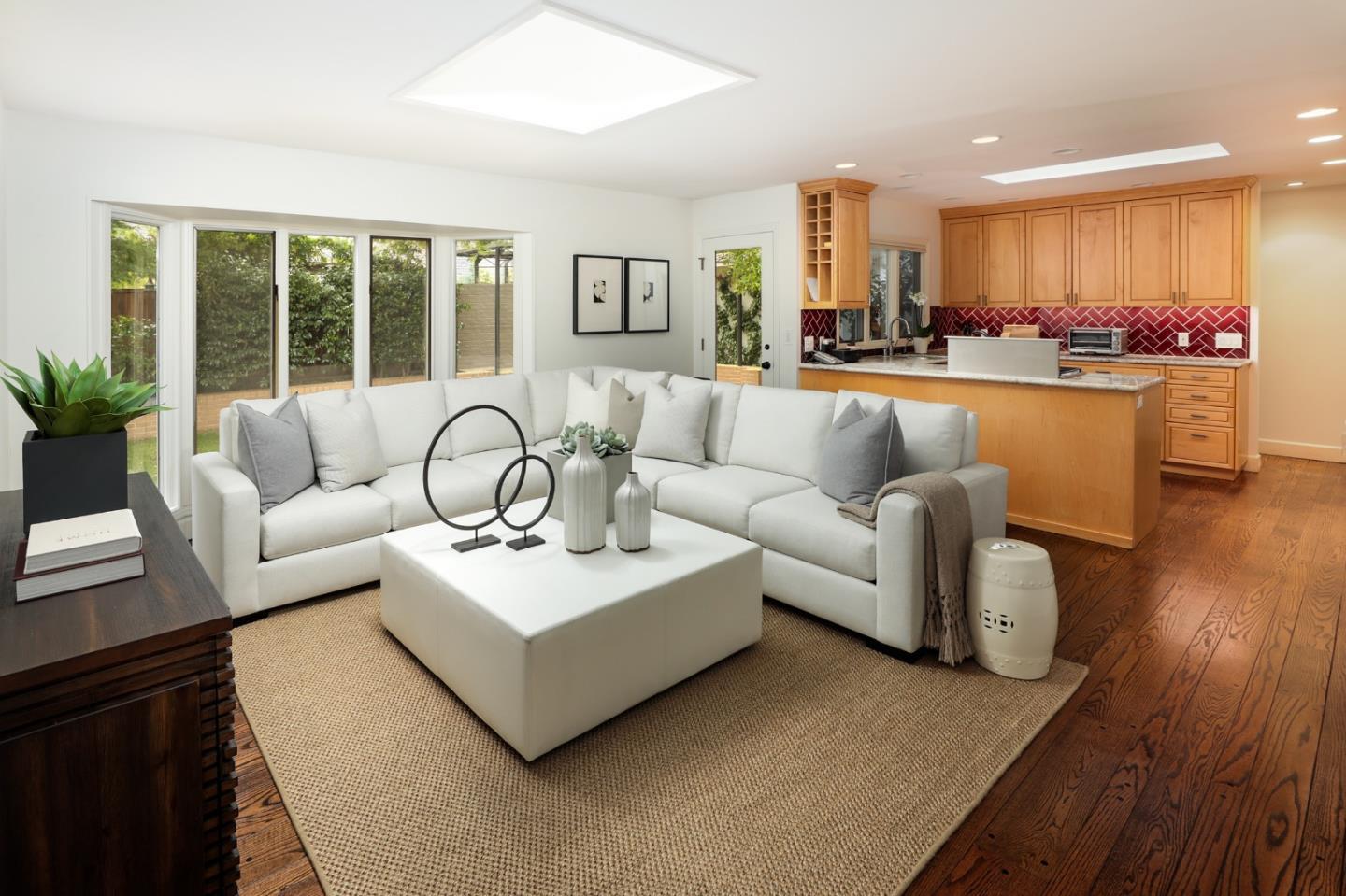 165 Pineview Lane Menlo Park, CA 94025 - Photo 5 of 13 a living room with furniture and a large window