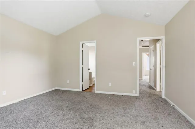 a view of an empty room