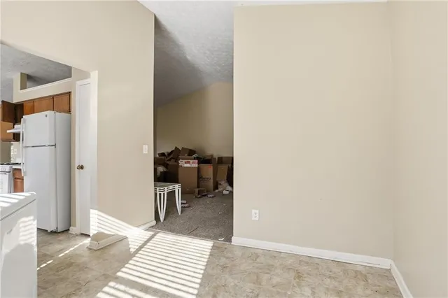 a view of a bedroom with a wardrobe space