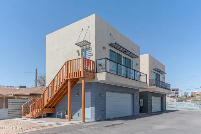 a front view of a building