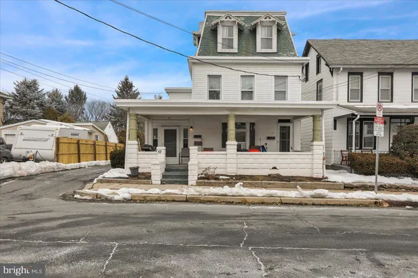 a front view of a house