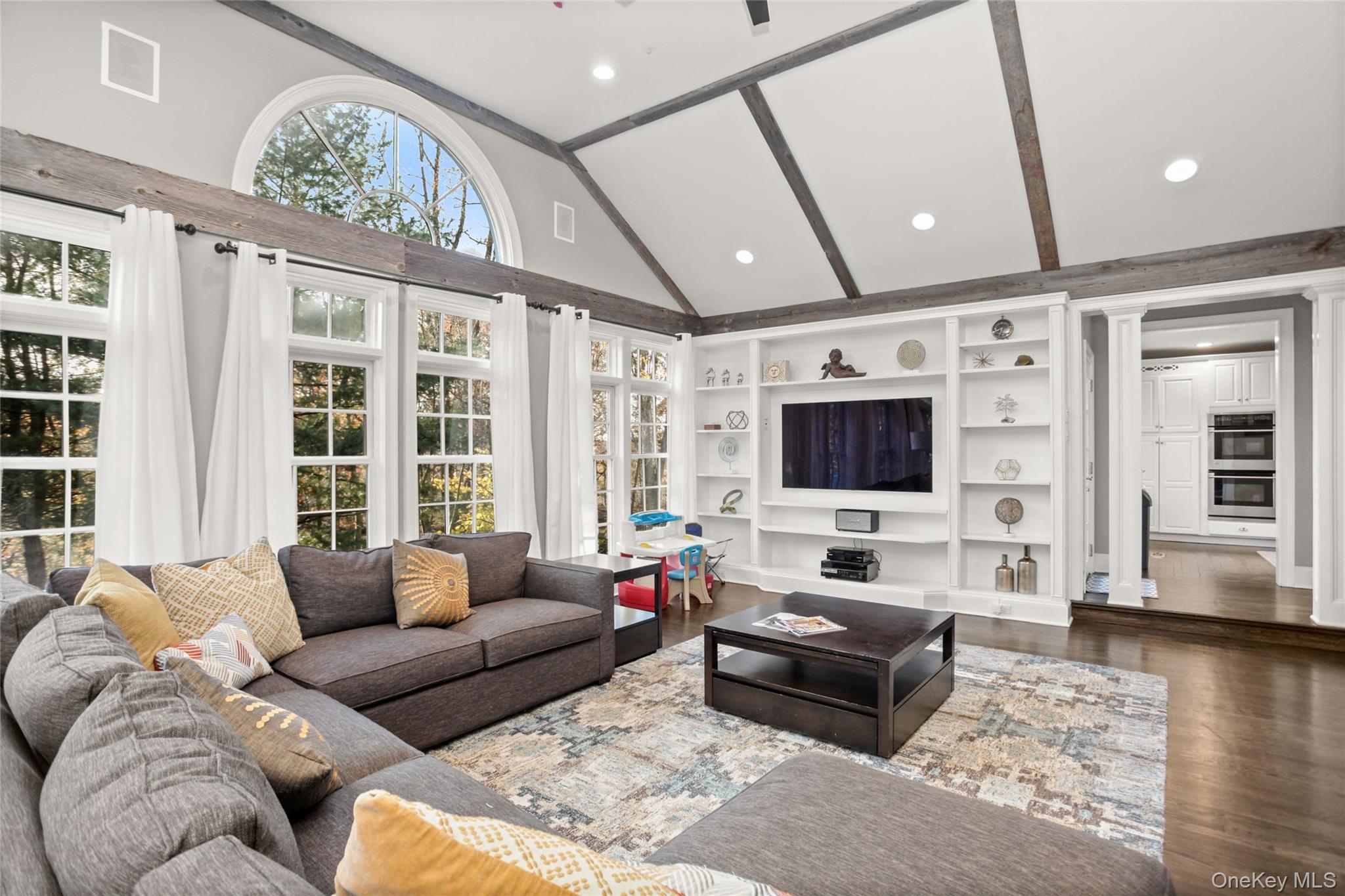 22 Lake Ridge Road Bedford Corners, NY 10549 - Photo 11 of 37 Family Room with French Glass Doors leading to outdoor patio