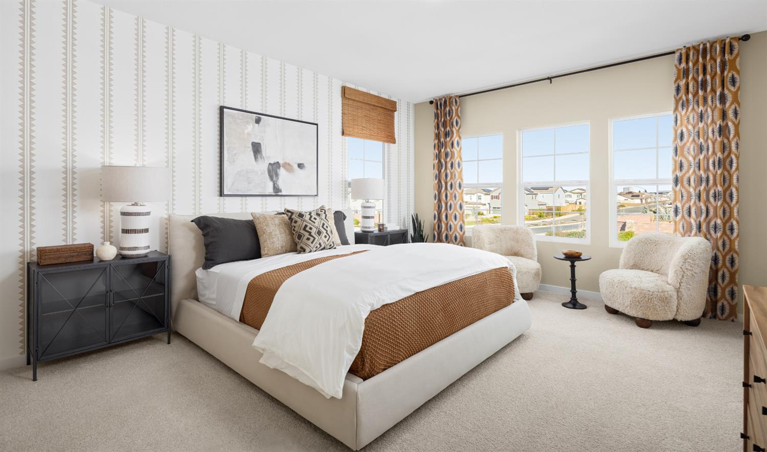 12254 Goldfinch Way Rancho Cordova, CA 95742 - Photo 17 of 19 a spacious bedroom with a bed and a couch