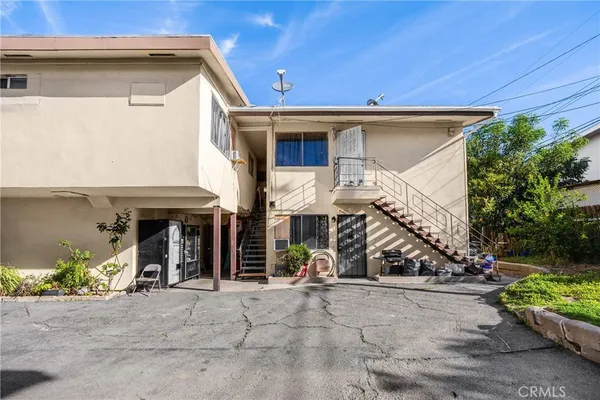 a view of a house with a patio