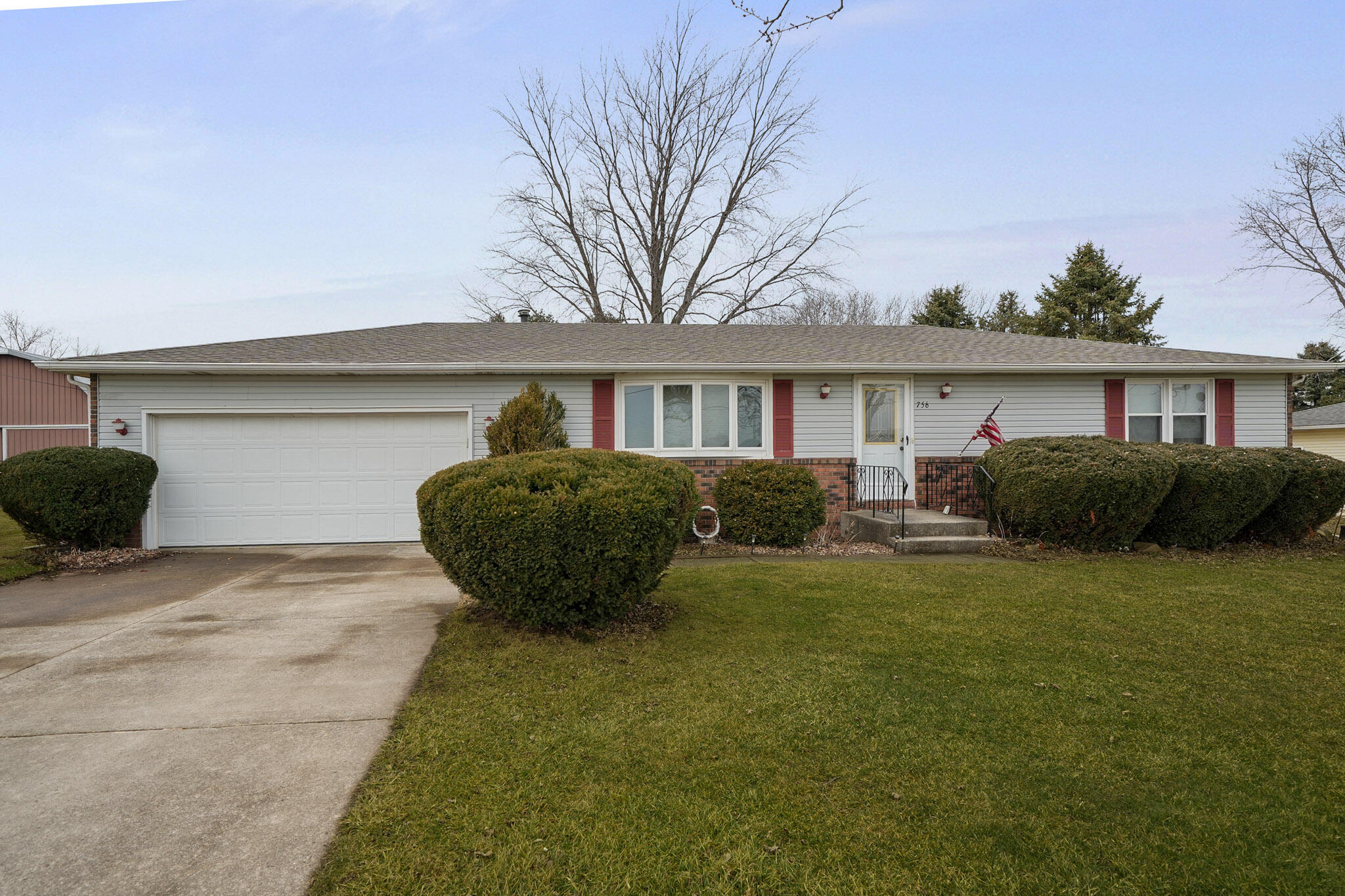 756 South 375 West Hebron, IN 46341 - Photo 1 of 21 a view of a house with backyard and sitting area