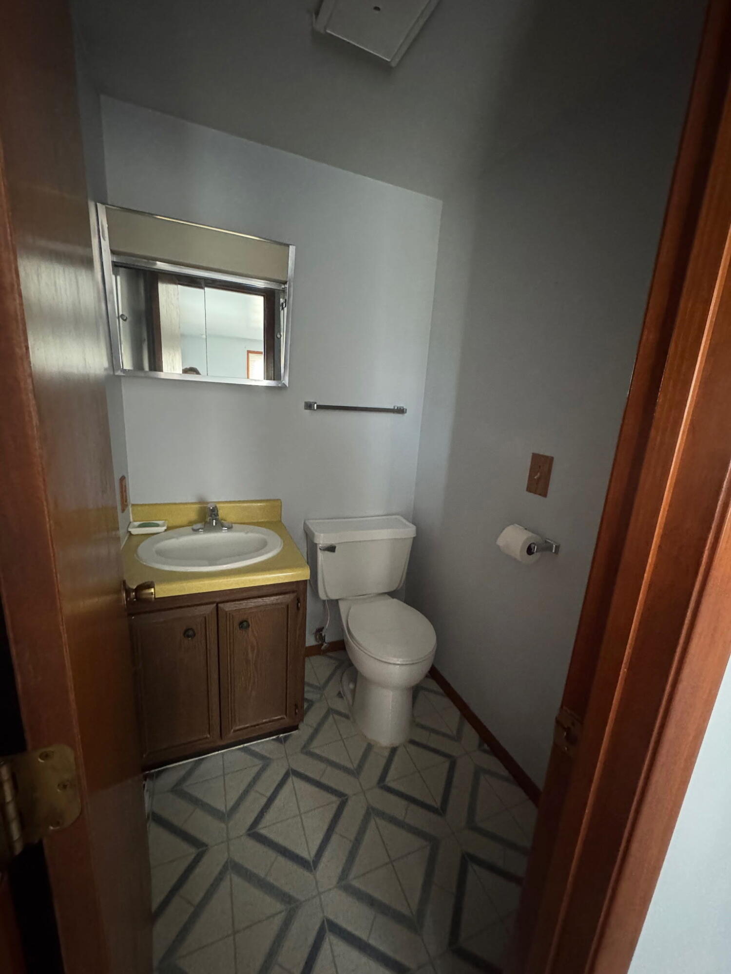 756 South 375 West Hebron, IN 46341 - Photo 16 of 21 a bathroom with a toilet and a sink