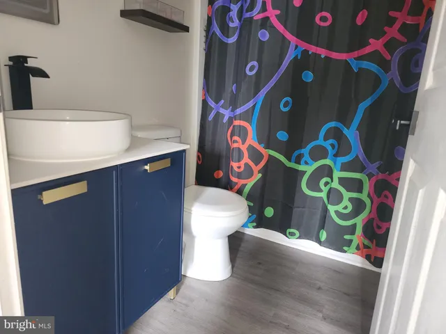 a bathroom with a sink and toilet