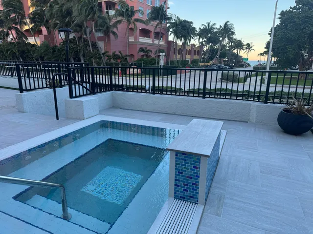 a view of a porch with a bench