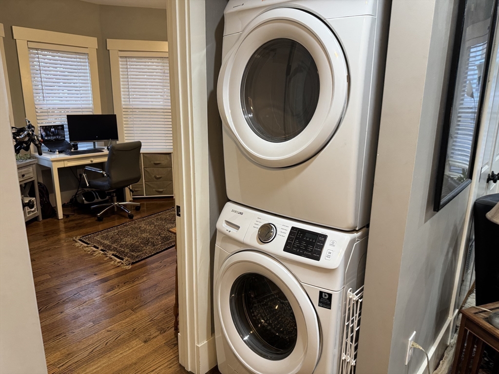 19 Macarthur Street, Unit 2 Somerville, MA 02145 - Photo 14 of 18 a view of a workspace with washer and dryer