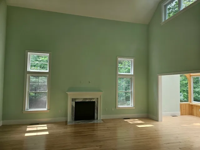 a view of livingroom with hardwood floor and window