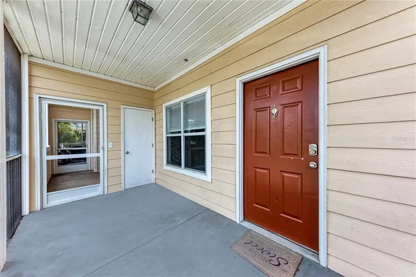 a view of an entryway door