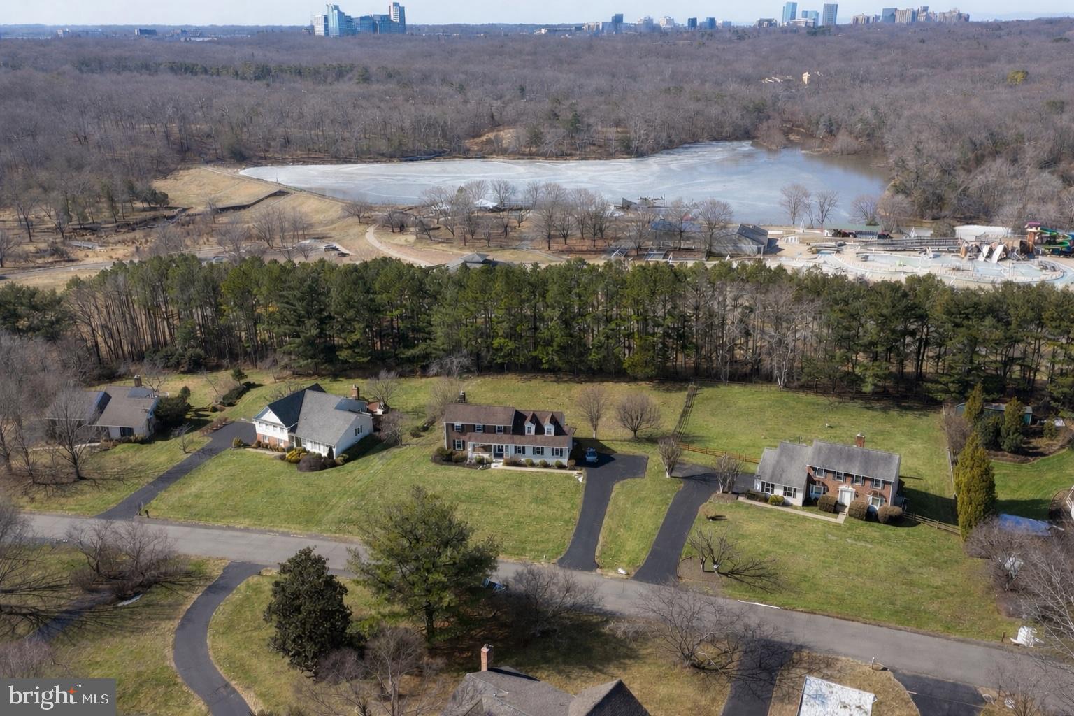 1398 Park Lake Drive Reston, VA 20190 - Photo 59 of 64 an aerial view of a house with garden space and mountain view
