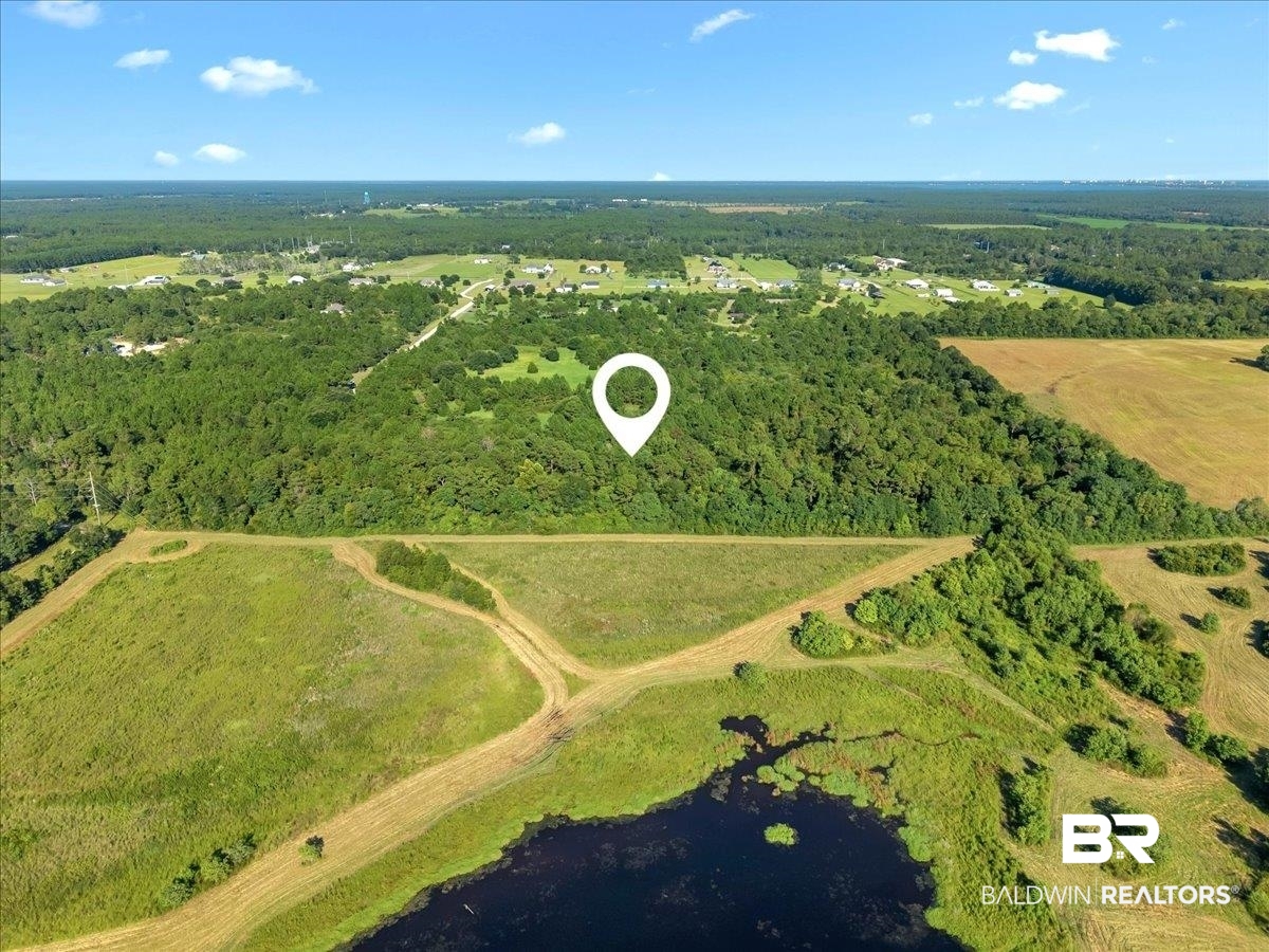 0 Stucki Road Elberta, AL 36530 - Photo 8 of 15 Aerial view of property's location with a heavily wooded area