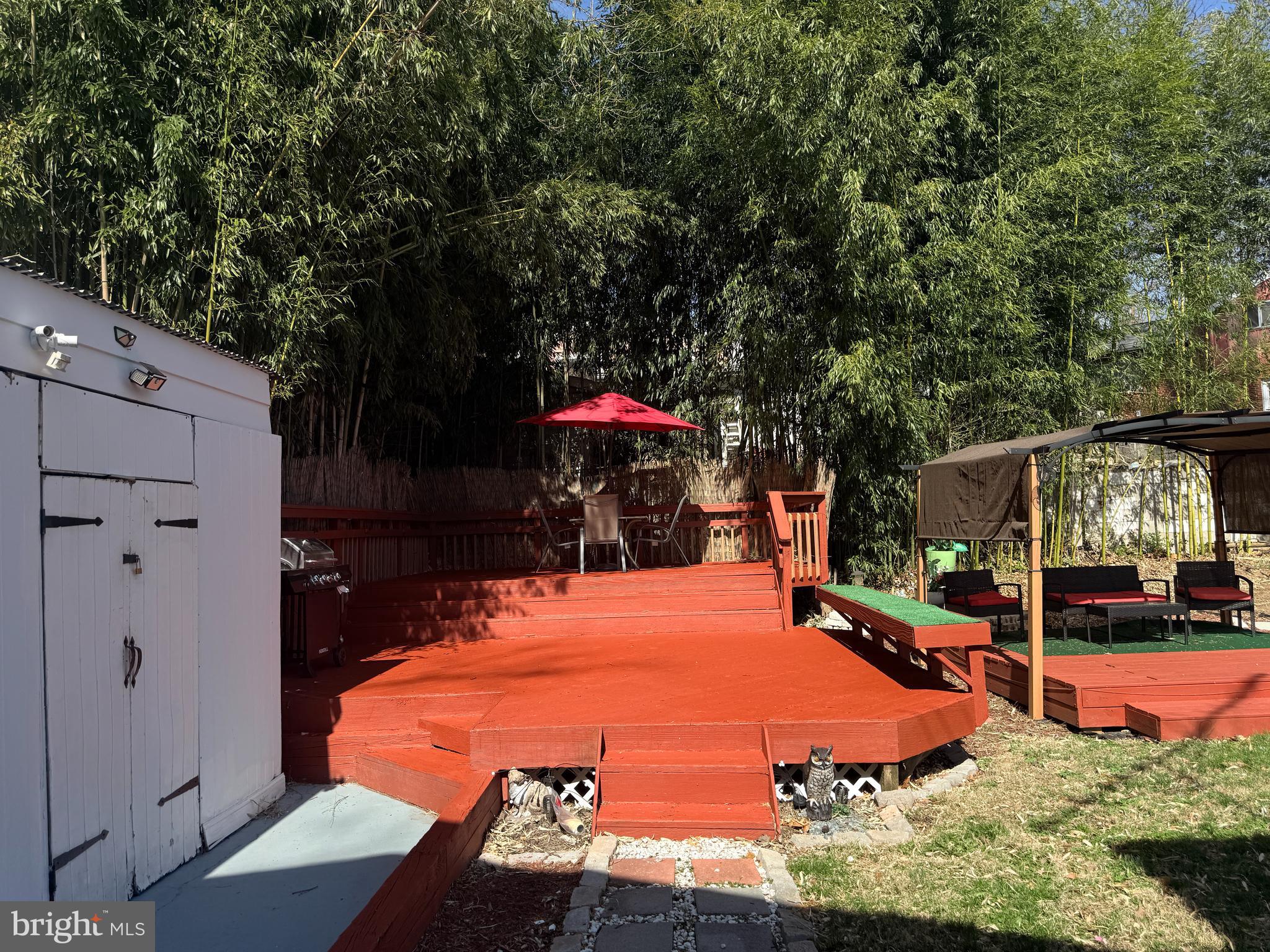 11321 College View Drive Silver Spring, MD 20902 - Photo 49 of 83 Cherrywood stained deck and Pergola. Large Shed.