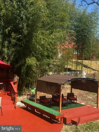 a house view with a garden space