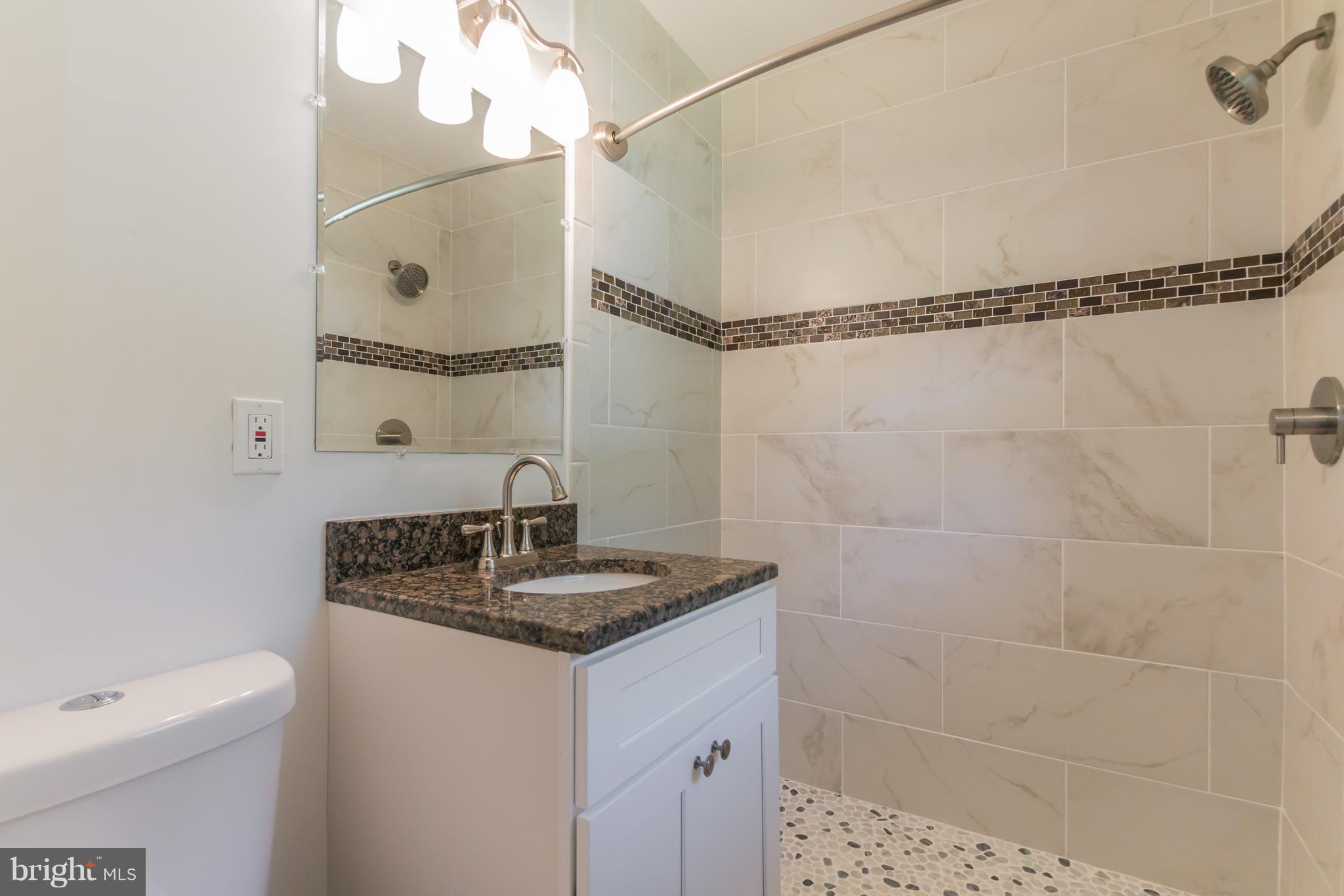 1715 Ballenger Creek Pike Point of Rocks, MD 21777 - Photo 14 of 30 Granite counter, custom vanity, tile to ceiing