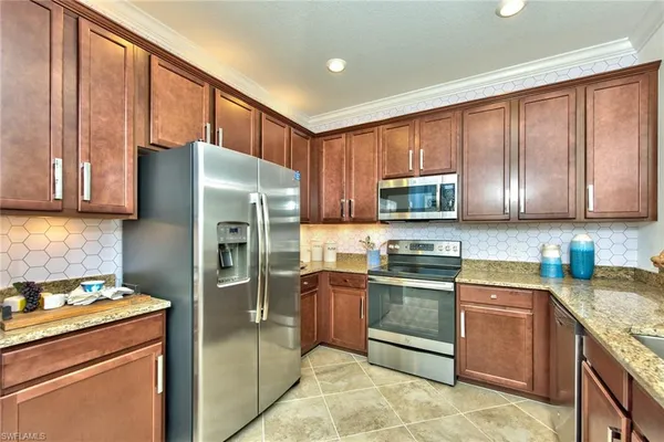 a view of a hallway with windows