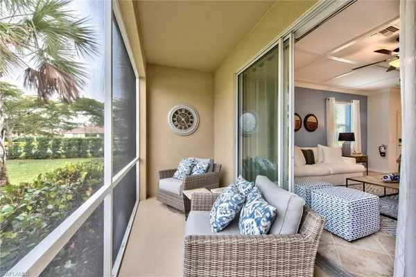 a view of lake with green space