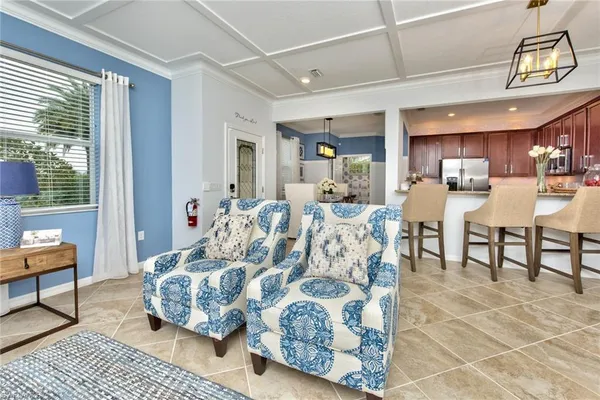 a view of kitchen with furniture