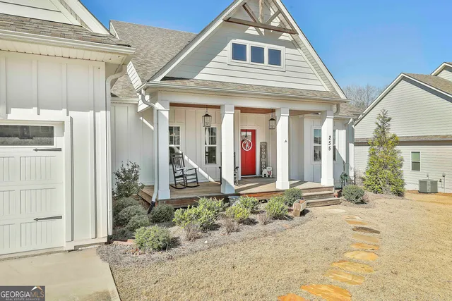 a front view of a house