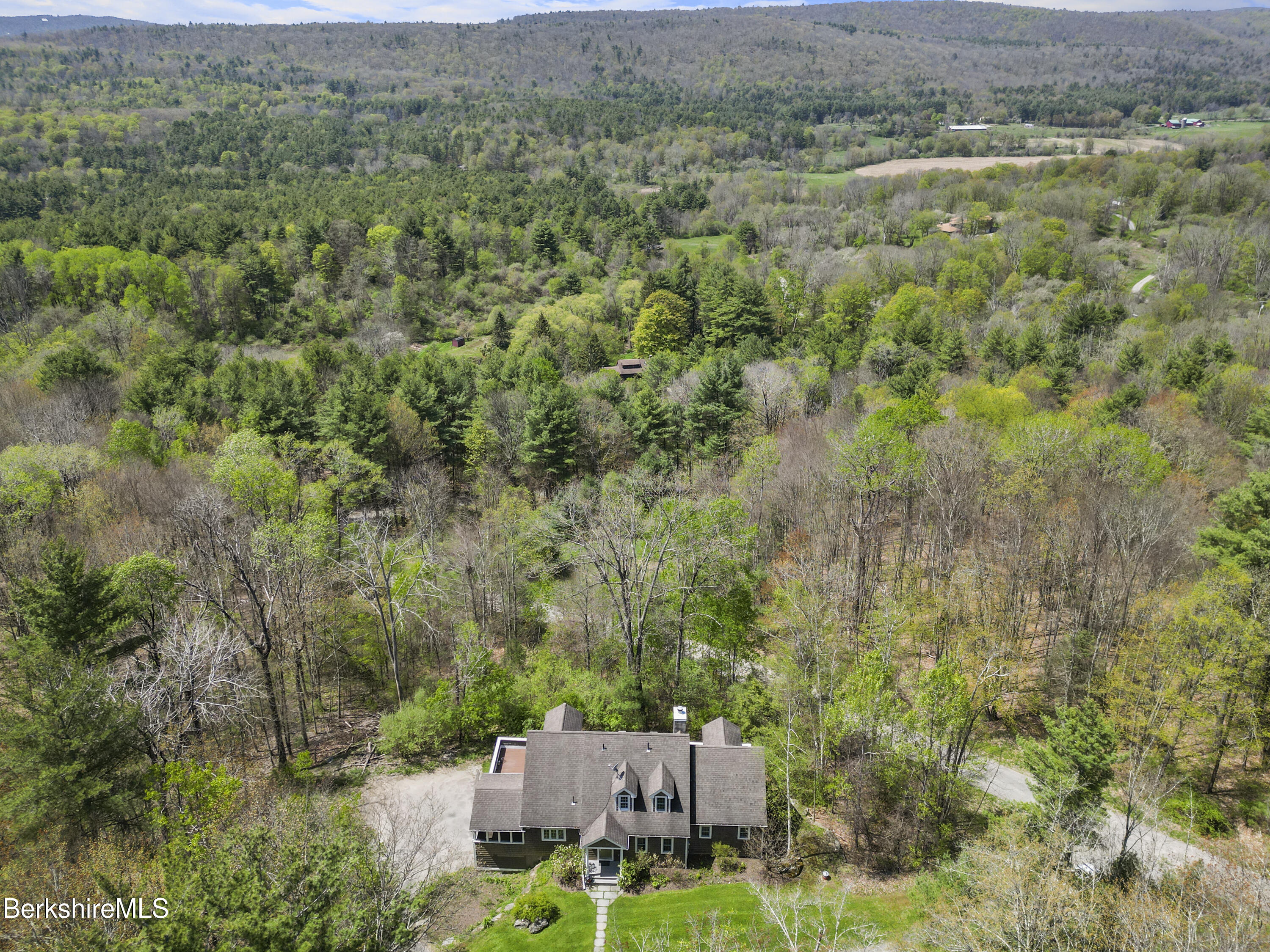 130 E Road Alford, MA 01266 - Photo 29 of 29 an aerial view of a house with a yard