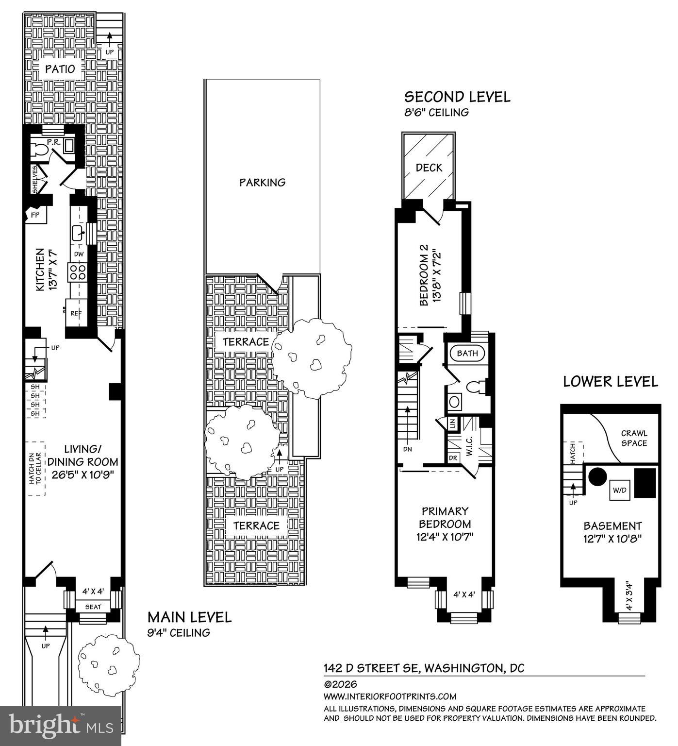 142 D Street Southeast Washington, DC 20003 - Photo 28 of 29 Floor plan