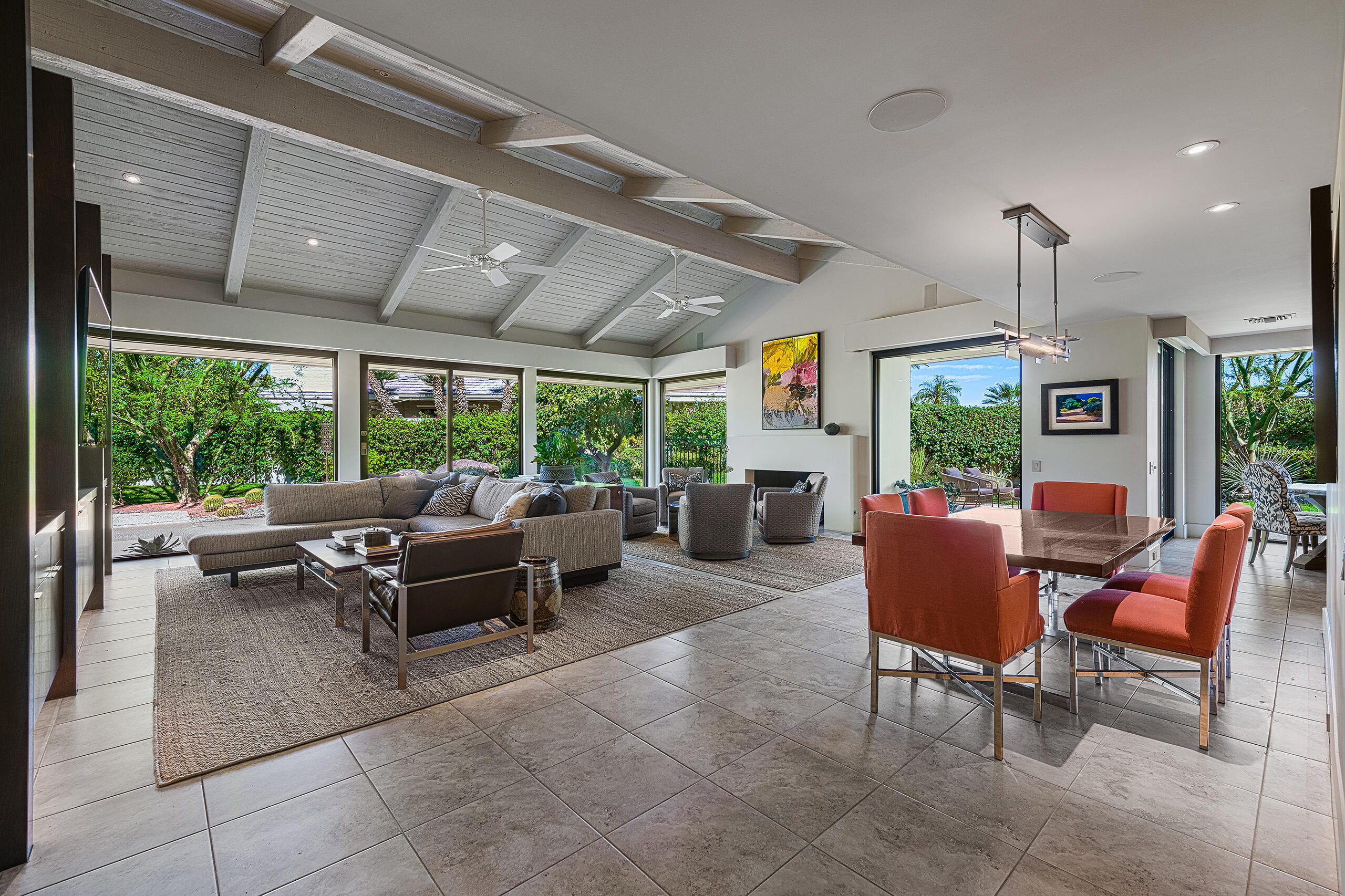 18 Creekside Drive Rancho Mirage, CA 92270 - Photo 4 of 40 a outdoor space with patio couch and wooden floor