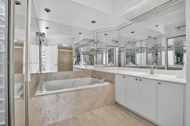 a view of a city with tall buildings