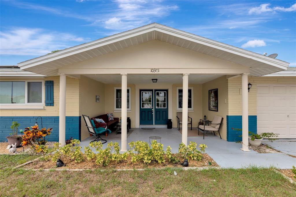 a front view of a house