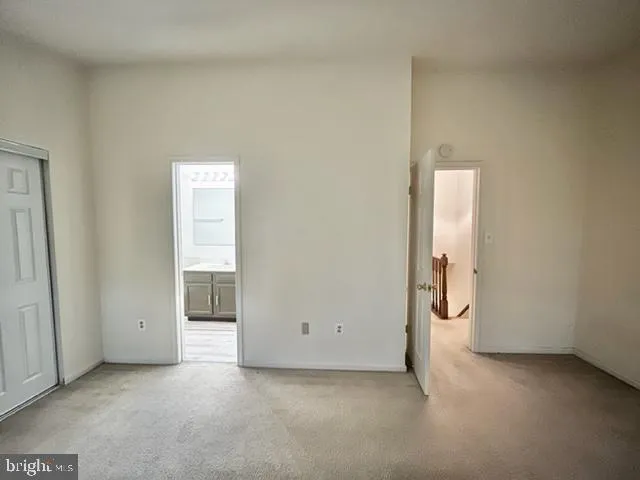a view of a room with closet