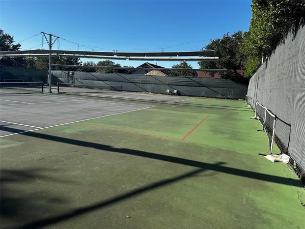 a view of an outdoor space and tv