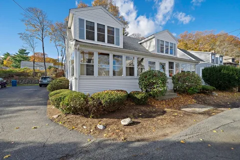 a front view of a house